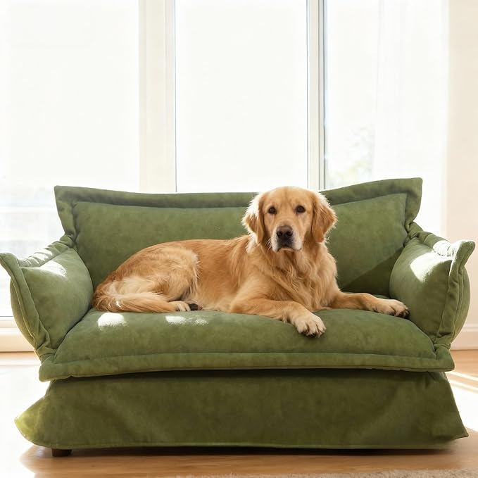 Pet Sofa Bed, Specially Designed for Small and Medium-Sized Dogs and Cats, is a Modern and Comfortable Pet Sofa That is Easy to Clean(White)