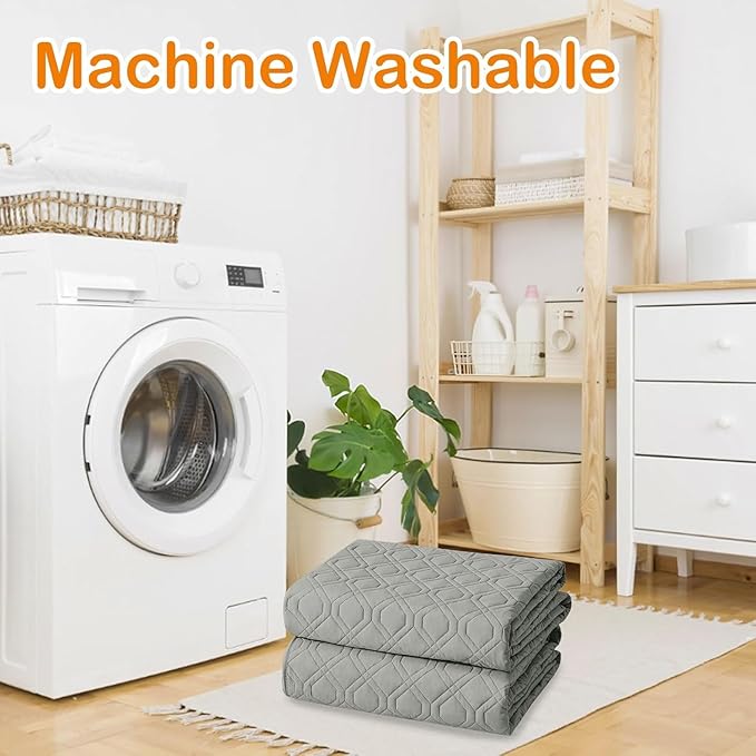 hyha Waterproof Dog Bed Blanket, Soft Pet Blankets, Waterproof Couch Cover for Dogs, Reversible Sofa Covers Washable for Furniture (30x53 Inch, Grey/Beige)