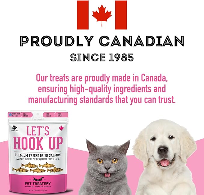 The Granville Island Pet Treatery Dehydrated Wild Salmon Treats for Dogs & Cats (1.76 oz, Pack of 1) Single Ingredient to Maintain Nutrients Vitamins and Healthy Oils Made in Canada