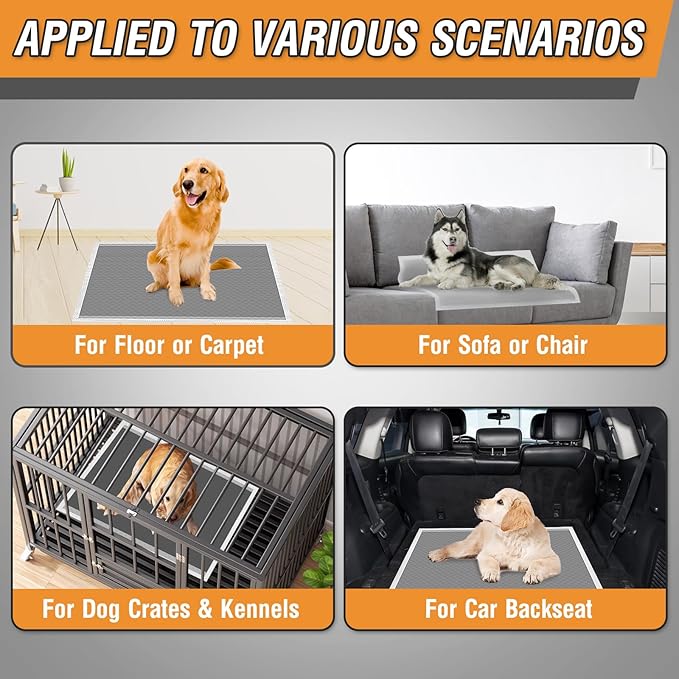 Charcoal Puppy Pads Extra Large 28"x34", 30 Count Activated Carbon Dog Pee Pads XL, Disposable Incontinence Pads for Dogs, Pet Training Pads for Doggies, Piddle Pads for Indoor & Outdoor Use