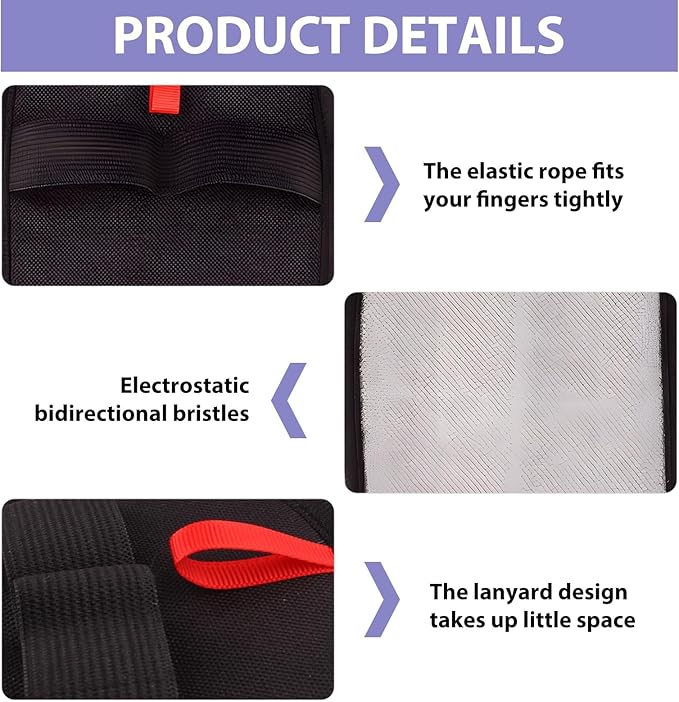 Pet Hair Removal Glove for Cats & Dogs Reusable Electrostatic Pet Hair Remover Magic Brush Pet Hair Remover for Couch, Furniture, Carpet, Curtain, Car Seats (1 PC)