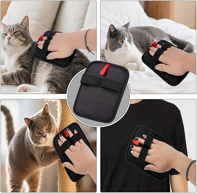 Pet Hair Removal Glove, Electrostatic Pet Hair Removal Gloves, Cat Comb, Dog Comb, Washable Reusable Dogs Cats Hair Gloves for Furniture, Bed, Sheets, Couch, Clothes, Carpet, Car Seat, Curtain