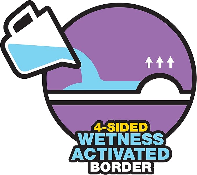 Four Paws Wee-Wee Super Absorbent Unscented Pee Pads for Dogs & Puppies with Insta-Rise Border, Leak-Proof Dog Housebreaking Potty Training Floor Protection, 22" x 23", 50 Count