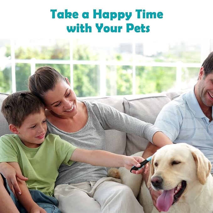 Slicker Brush, Dog Brush Gently Cleaning Pin Brush For Shedding Dog Hair Brush For Small Dogs Puppy Yorkie Poodle Rabbits Cats One Size Blue