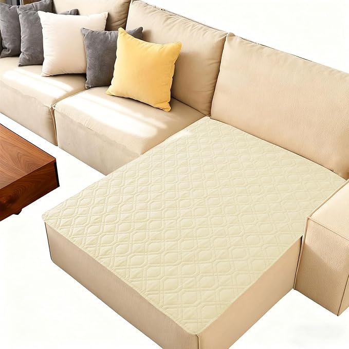 hyha Waterproof Dog Bed Blanket, Soft Pet Blankets, Waterproof Couch Cover for Dogs, Reversible Sofa Covers Washable for Furniture (40x50 Inch, Beige/Beige)