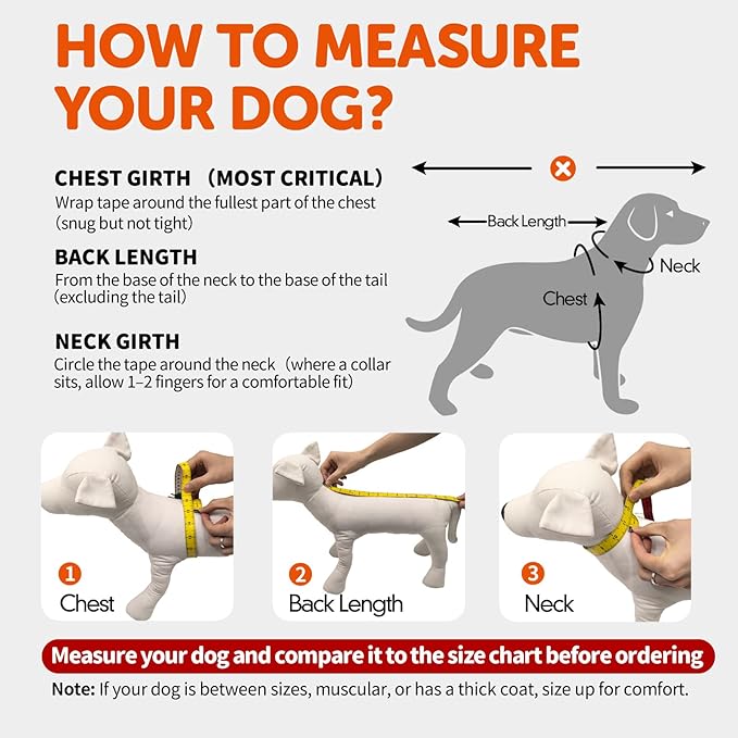 FOFOS Dog Winter Coat, Plush Dog Jacket with Leash Hole, Adjustable Warm Pet Snow Vest for Small Medium Dogs, Gray, XL