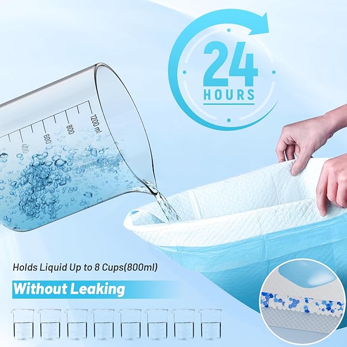 Puppy Pee Pads for Dogs - 32"x36" Extra Large, 60 Count, Leak-Proof & Super Absorbent, Thicken Disposable Potty Pads for Puppy & Cat Training