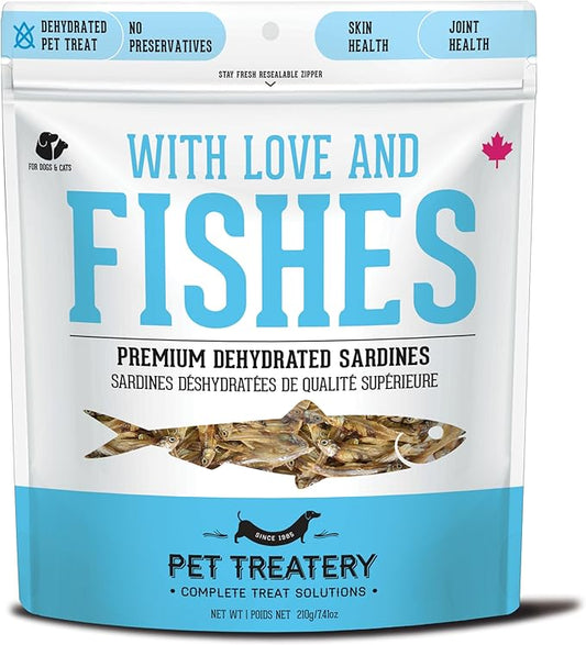 The Granville Island Pet Treatery Sardines for Dogs & Sardines for Cats (7.4 oz, Pack of 1) - Dehydrated Single Ingredient Dog Treats - All Natural Treats, Grain Free – Dog Training Treats
