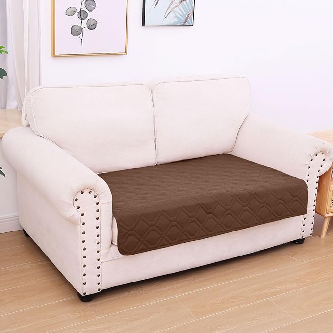 hyha Waterproof Dog Bed Blanket, Soft Pet Blankets, Waterproof Couch Cover for Dogs, Reversible Sofa Covers Washable for Furniture (30x53 Inch, Brown/Brown)