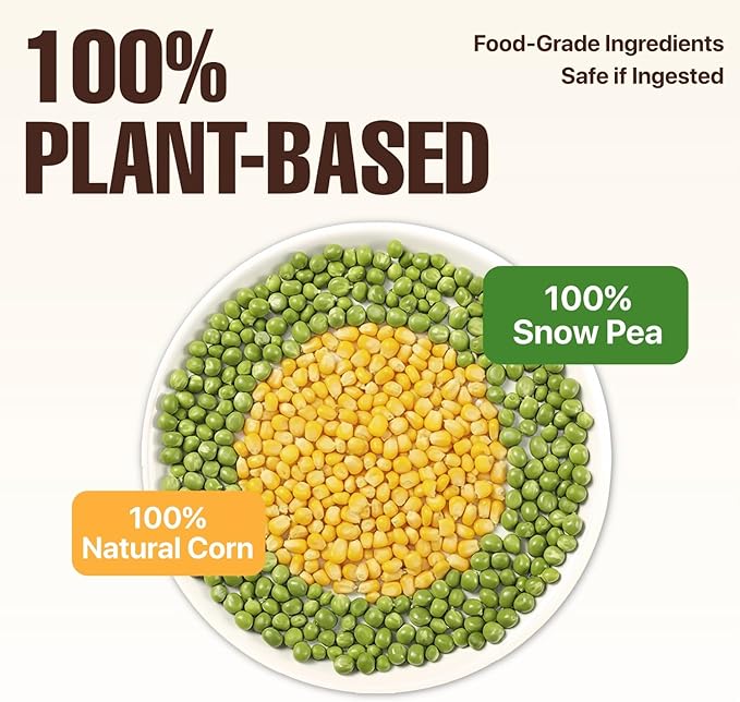 Michu Tofu Cat Litter Natural Clumping Tofu Cat Litter, Fast Clumping and Easily Scoop-able 5.5lb/88oz 5 Scents - Peach, 6 Pack