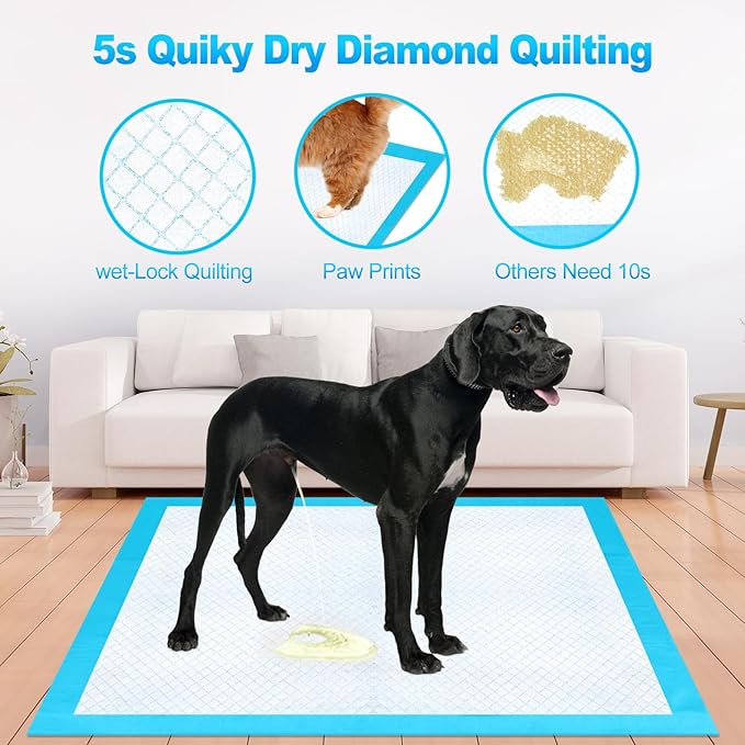 Pee Pads for Dogs & Cats 40"x40" 13 Count, Puppy Pads Extra Large, Disposable Thicken Pet Training Pads for Doggie Rabbits, Incontinence Underpads Ultra Absorbent & Quick-Dry, Leakproof Potty Pad