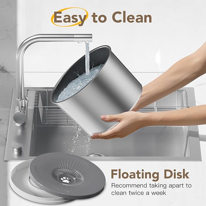 1.6 Gallon Dog Water Bowl, 6.5L/220oz Stainless Steel No Spill Water Bowls for Large Dogs, Super Large Capacity Splash Proof Pet Slow Drinking Water Bowl with Anti-Slip Mat for Mess Drinkers