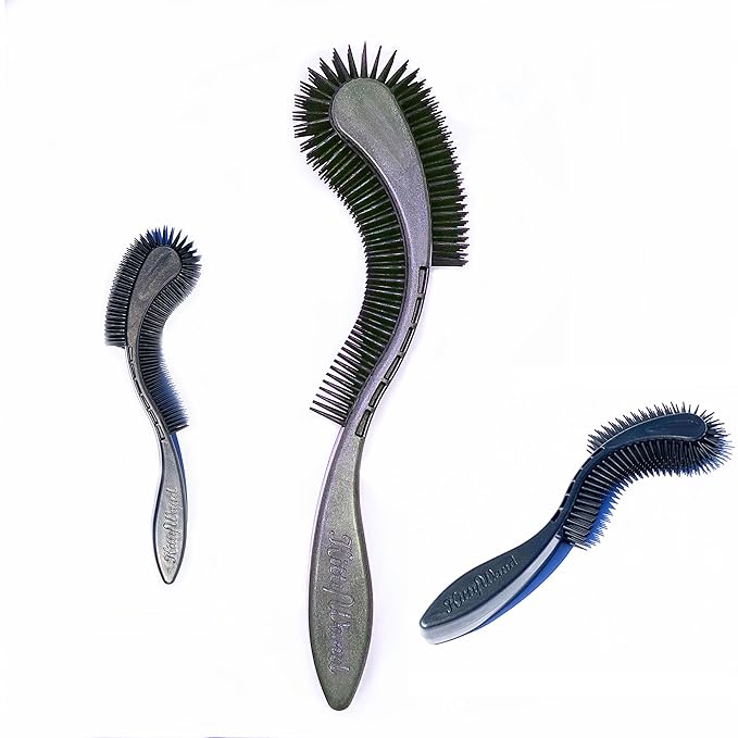 Cat Brush, Black. Designed for Comfort, Created for Results. Innovative grooming brush features multi contoured shapes that gently adapt to your cats body for a stress free grooming.