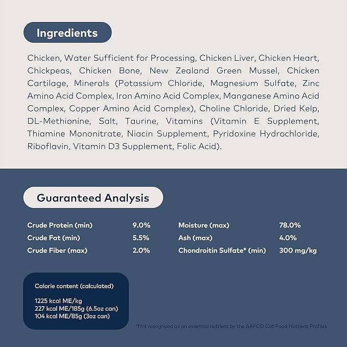 ZIWI Peak Wet Cat Food – All Natural, High Protein, Grain Free, Limited Ingredient, with Superfoods (Chicken, Case of 6, 3oz Cans)