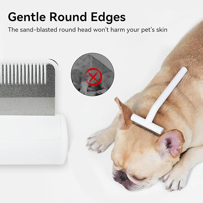 aumuca Pet Deshedding Tools for Short Haired Cats & Dogs, Dematting Deshedding Brush Cats Shedding Tool, Dog Undercoat Brush, Gently and Effectively Remove Loose Hair, Highly Deshedder Grooming Combs