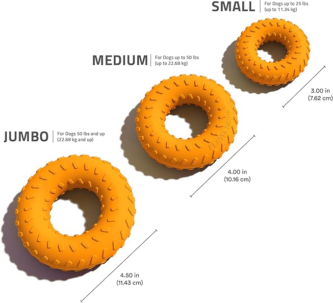 Playology Dog Toys | Dual Layer Ring Durable Chew Toy for Aggressive Chewers | Medium Cheddar Cheese Scented Toy - Easy to Clean and Made from Non Toxic Materials