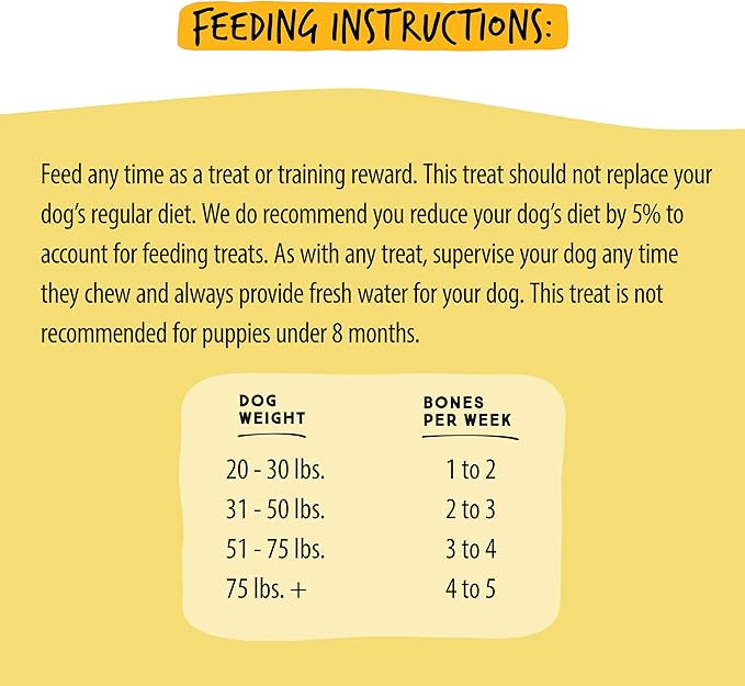 Ultra Chewy Yogurt with Banana Double Treat Bones: Long-Lasting Dog Treats Made in USA for Large and Small Breeds, Highly Digestible, Ideal for Aggressive Chewers (12 Count)