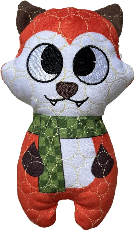 Bite Force -Durable & Strong Dog Toy Fox with Squeaker, Kevlar-Reinforced for Aggressive Chewers for Small Medium Large Dogs - Orange.