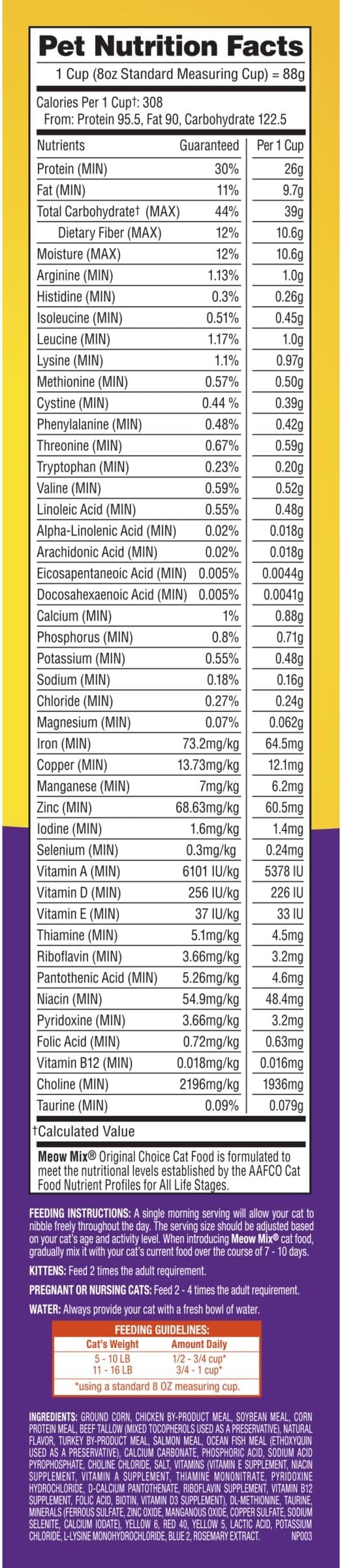 Meow Mix Original Choice Dry Cat Food, 6.3 Pound Bag