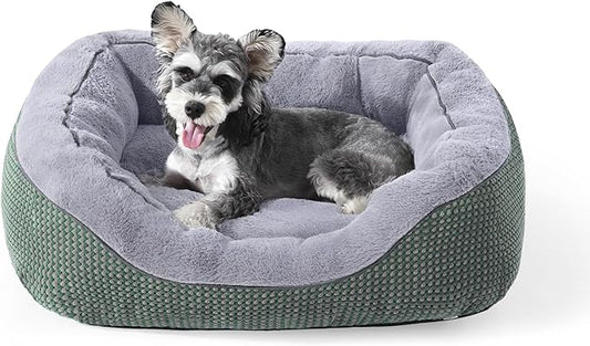INVENHO Small Dog Bed Washable Orthopedic Calming Warming Durable Pet Bed with Anti-Slip Bottom