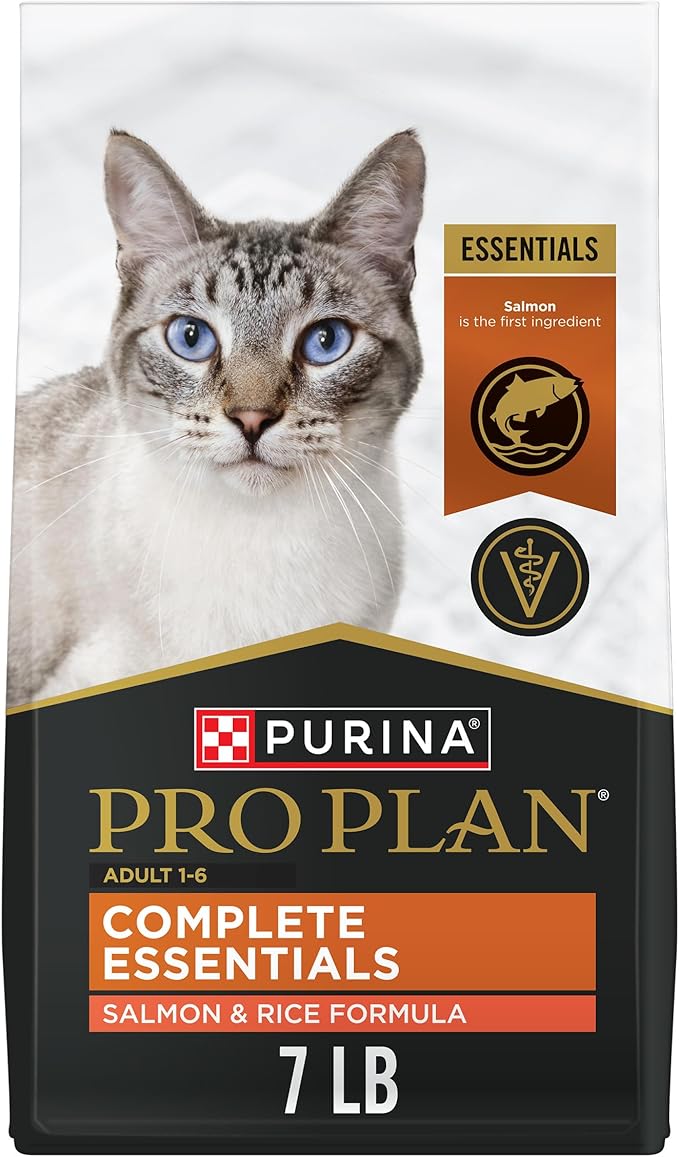 Purina Pro Plan High Protein Cat Food With Probiotics for Cats, Salmon and Rice Formula - 7 lb. Bag