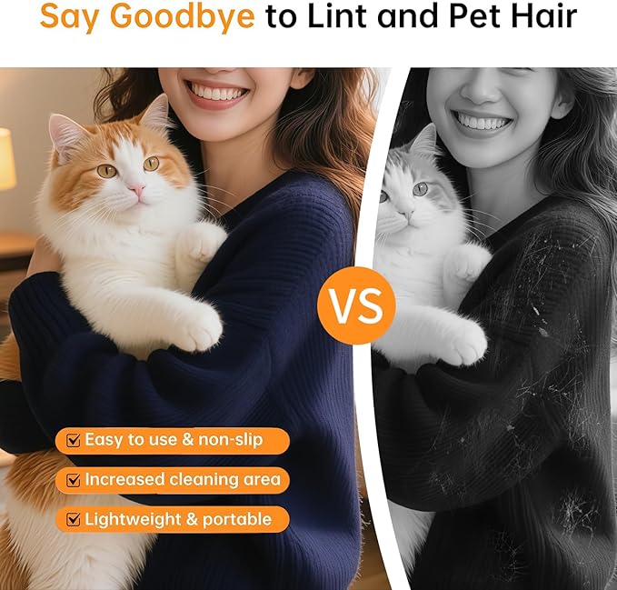 2025 Newly Upgraded Five-Finger Electrostatic Pet Hair Remover Glove for Cats & Dogs Reusable Pet Hair Remover Tool for Clothing, Couch, Carpet, Furniture, Car Seat 3