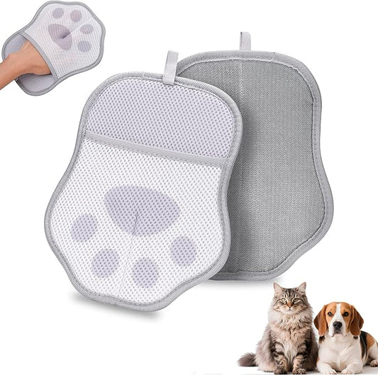 Pet Hair Removal Glove for Cats & Dogs, Reusable Electrostatic Pet Hair Remover Tool, Lint Brush for Couch, Clothing, Carpet, Car Seat
