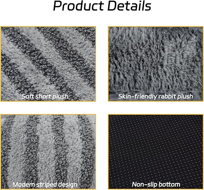 Dog Bed Medium Size Dogs, Washable Large Cat Beds for Indoor Cats with Anti-Slip Bottom, Supportive Soft Calming Sleeping Pet Bed for Puppy and Kitten, 25 inches, Grey