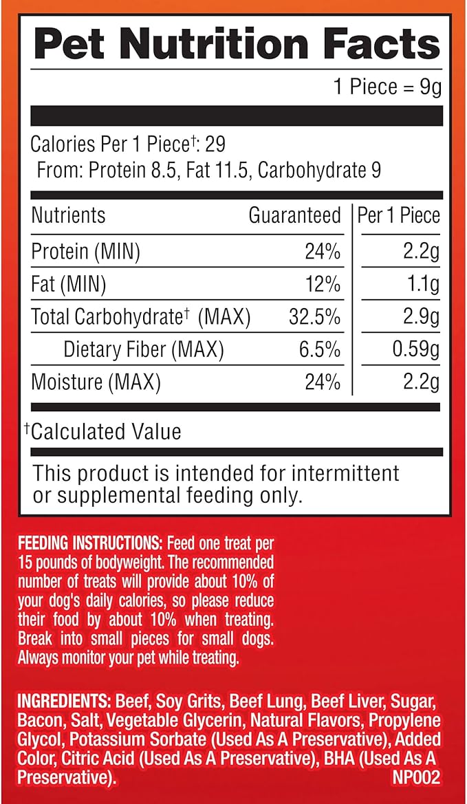 Pup-Peroni Dog Treats, Original Bacon Flavor, 5.6 Ounce (Pack of 8), Made with Real Bacon