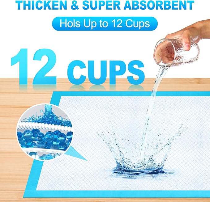 Pee Pads for Dogs & Cats 40"x40" 13 Count, Puppy Pads Extra Large, Disposable Thicken Pet Training Pads for Doggie Rabbits, Incontinence Underpads Ultra Absorbent & Quick-Dry, Leakproof Potty Pad