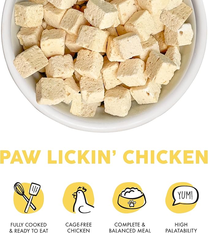 Weruva Dog Freeze Dried, Paw Lickin' Chicken with Chicken Breast, 5.5oz Bag