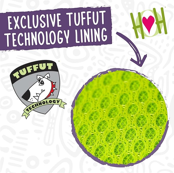 HuggleHounds Knottie Plush Dog Toy - Dog Stuffed Animal Toy for Small, Medium & Large Sized Dogs, Durable Plush to Keep Them Busy - Tartan Tidings Fox, Large