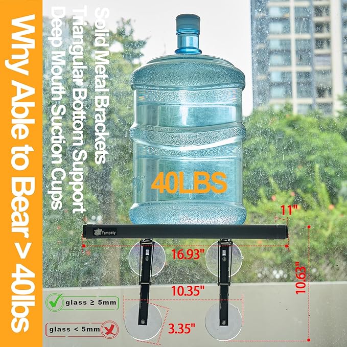 17" Small Cat Window Perch (1pc) for Narrow Space,Foldable,Cordless,Hold Up 60lbs,All Preassembled,4pc Extra Suction Cup,Sturdy Underneath Support,Textilene Seat Bed,Easy Clean,Quick Dry-Black