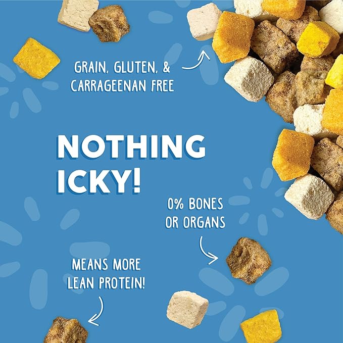 Weruva Dog Freeze Dried, Feeling Farmy with Chicken Breast, Egg & Pumpkin, 1oz Bag (Pack of 3)