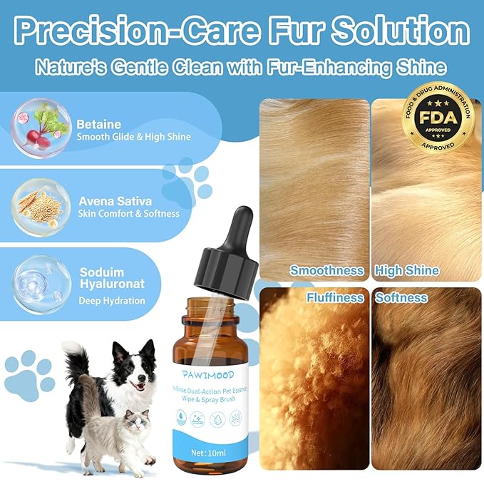 Pet Steam Brush for Dogs & Cats – Self Cleaning, 3 in 1 Hair Removal Comb Steam for Shedding & Dematting for Long & Short Haired Pets,Includes Pet Essence