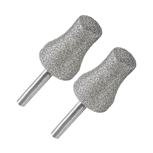 Diamond Rotary Pet Nail Grinder Bits Dog Nail Grinder Replacement Head -2PCS 1/8" Replacement Grinder Wheel for Animals Nail Care(E)