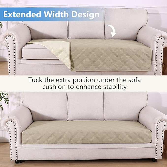 hyha Waterproof Dog Blanket, Reversible Pet Bed Blanket, Soft Sofa Couch Cover for Dogs Washable, Waterproof Pet Couch Covers for Sofa Puppy Cats Furniture Protector(40"x70", Taupe/Beige)