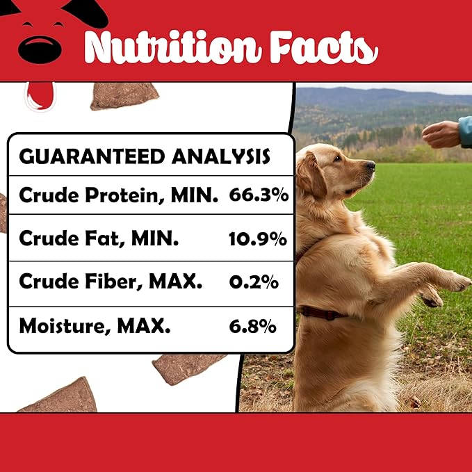 Winni Treats Freeze Dried Raw Beef Liver Dog Treats - Single Ingredient, Preservative-Free, Premium Beef Liver Treats, High in Protein, Calcium and Vitamin D, Low in Fat, Dog Treat Pack (4 Ounces)