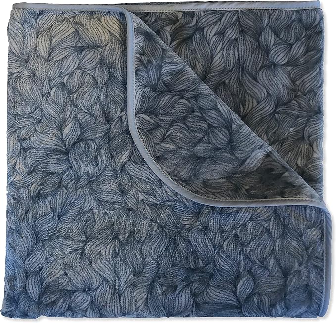 Mambe Silky Waterproof Throw for Protecting Furniture Bed Couch from Stains Caused by Dogs, Cats, Incontinence. Soft, Washable, Reversible. (Size Long/Sofa 70x120 inches, Color Serene)