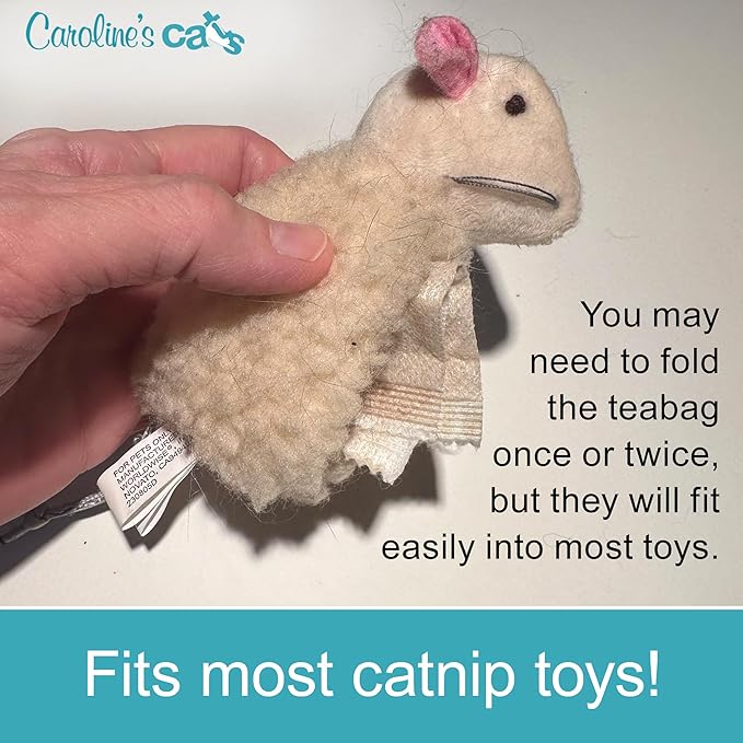 Caroline's Cats Silvervine Powder Packets for Cat Toys - Gall Fruit Refill Pouches More Potent Than Catnip Replacements for Flapping Bird, Flopping Fish, and More