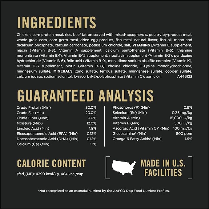 Purina Pro Plan Sport Performance 30/20 Chicken and Rice Formula High Protein Dog Food - 48 lb. Bag