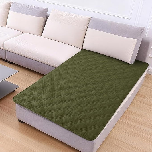 hyha Waterproof Dog Blanket, Reversible Pet Bed Blanket, Soft Sofa Couch Cover for Dogs Washable, Waterproof Pet Couch Covers for Sofa Puppy Cats Furniture Protector(40"x50", Green/Navy Blue)