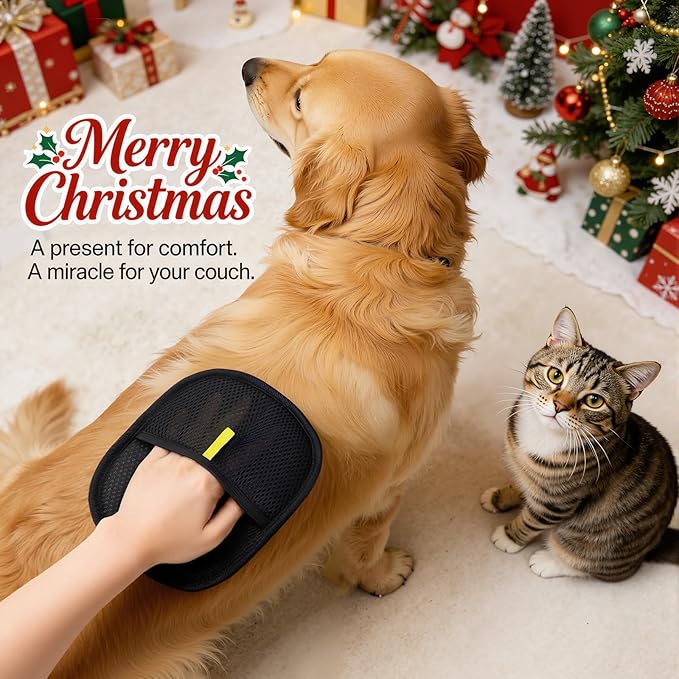 Pet Hair Removal Glove for Cats & Dogs, Electrostatic Pet Hair Remover Gloves for Cats Hair, Reusable Magic Brush Pet Hair Remover Tool for Couch, Pet Bed, Clothes(1pc)