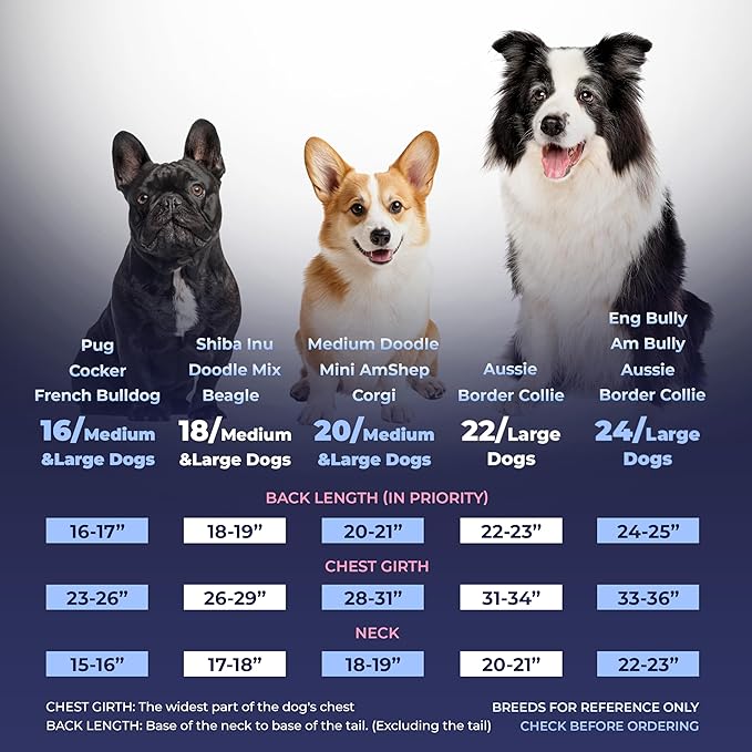 SPACE LION Dog Puffer Jacket, Down Winter Coat, Durable Outdoor Coat for Cold and Windy Conditions, Lightweight & Adjustable Fit Coats for Medium & Large Dogs, (Orange, Size 16 Gift Box)