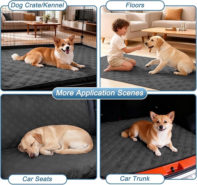 hyha Waterproof Dog Blanket, Reversible Pet Bed Blanket, Soft Sofa Couch Cover for Dogs Washable, Waterproof Pet Couch Covers for Sofa Puppy Cats Furniture Protector(30"x53", Dark Grey/Dark Grey)