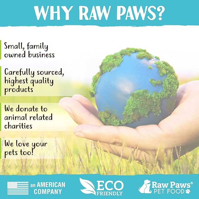 Raw Paws Whole Freeze Dried Chicken Hearts for Dogs & Cats, 4-oz Whole - Made in USA - Freeze Dried Chicken Dog Treats Single Ingredient Treats for Cats