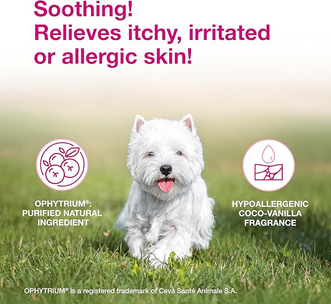 Douxo S3 Calm Shampoo, Contains 0.75% Ophytrium, Soothing, For Itchy, Irritated or Allergic Skin, For Dogs and Cats, 16.9 fl. oz. (500mL)