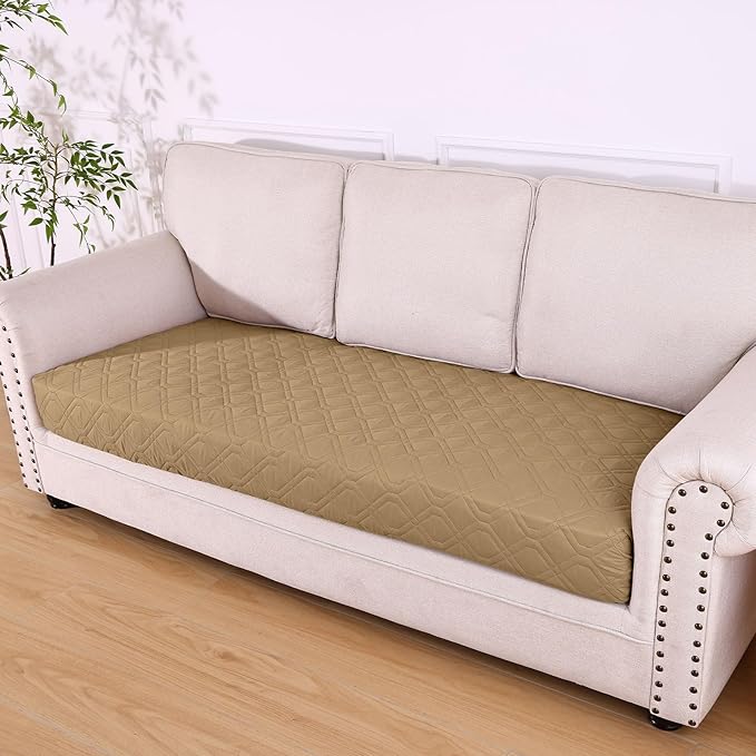 hyha Waterproof Dog Bed Blanket, Soft Pet Blankets, Waterproof Couch Cover for Dogs, Reversible Sofa Covers Washable for Furniture (40x80 Inch, Camel/Beige)