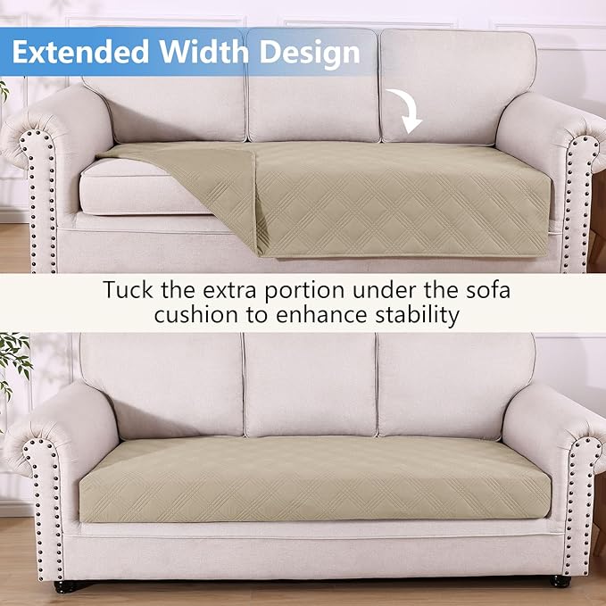 hyha Waterproof Dog Blanket, Reversible Pet Bed Blanket, Soft Sofa Couch Cover for Dogs Washable, Waterproof Pet Couch Covers for Sofa Puppy Cats Furniture Protector(40"x80", Taupe/Taupe)