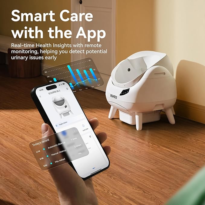 CATLINK Self Cleaning Cat Litter Box Open-X, 5G & 2.4G WiFi, Safe Anti-Pinch Automatic Litter Box Open Top, AI Waste Analysis Health Monitor for Multi-Cat Recognition, App Control, Odor Free